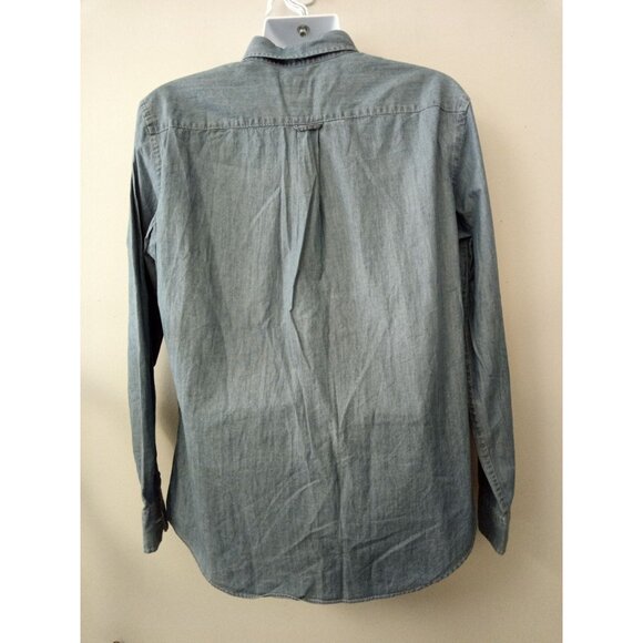 American Eagle Athletic Fit Men's Denim Button Down Shirt Size Large - Picture 3 of 4